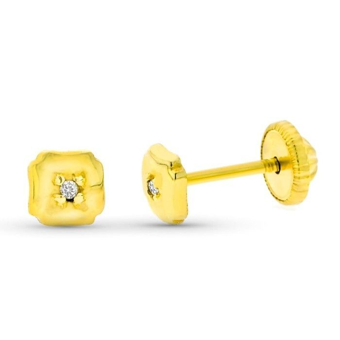 Brincos de ouro amarelo Inmaculada Romero IR AG0508 Boy