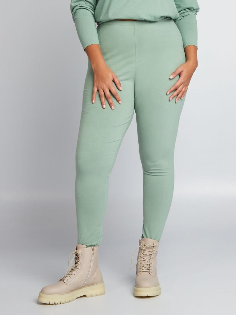 Leggings de malha lisa - VERDE