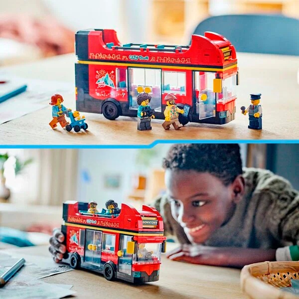 LEGO City 60407 Crveni dvokatni turistički autobus