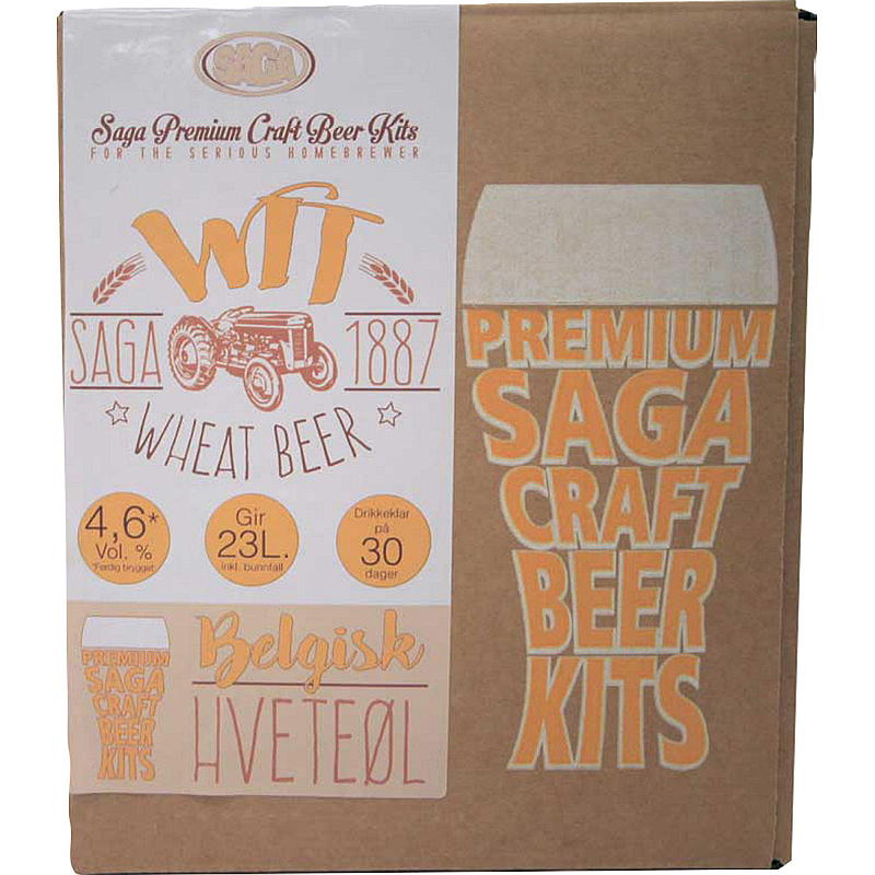 Kit de cerveza artesanal premium Wheat Beer Saga