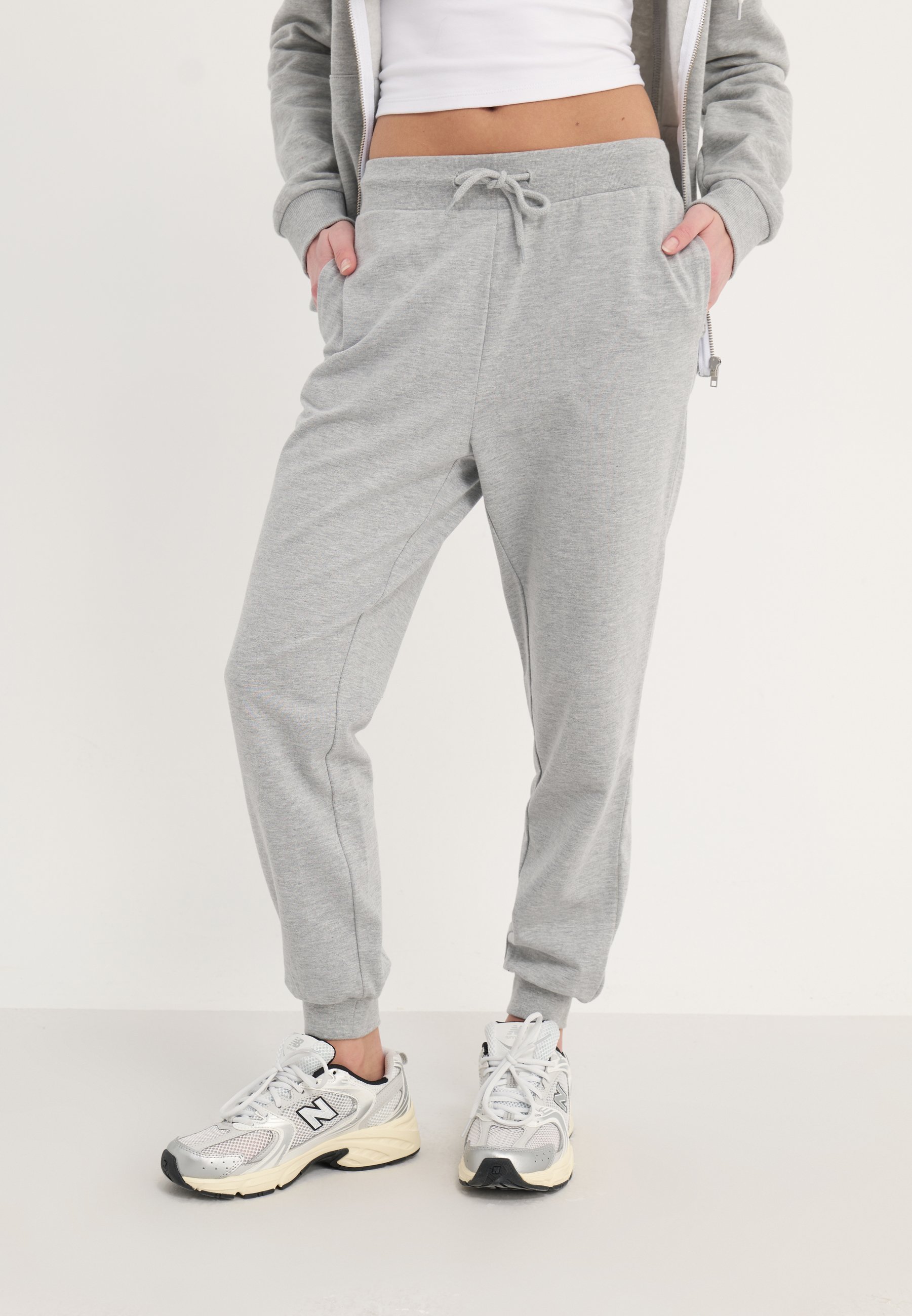 Even&Odd 2-pack - Trainingsbroek - gemêleerd lichtgrijs/zwart