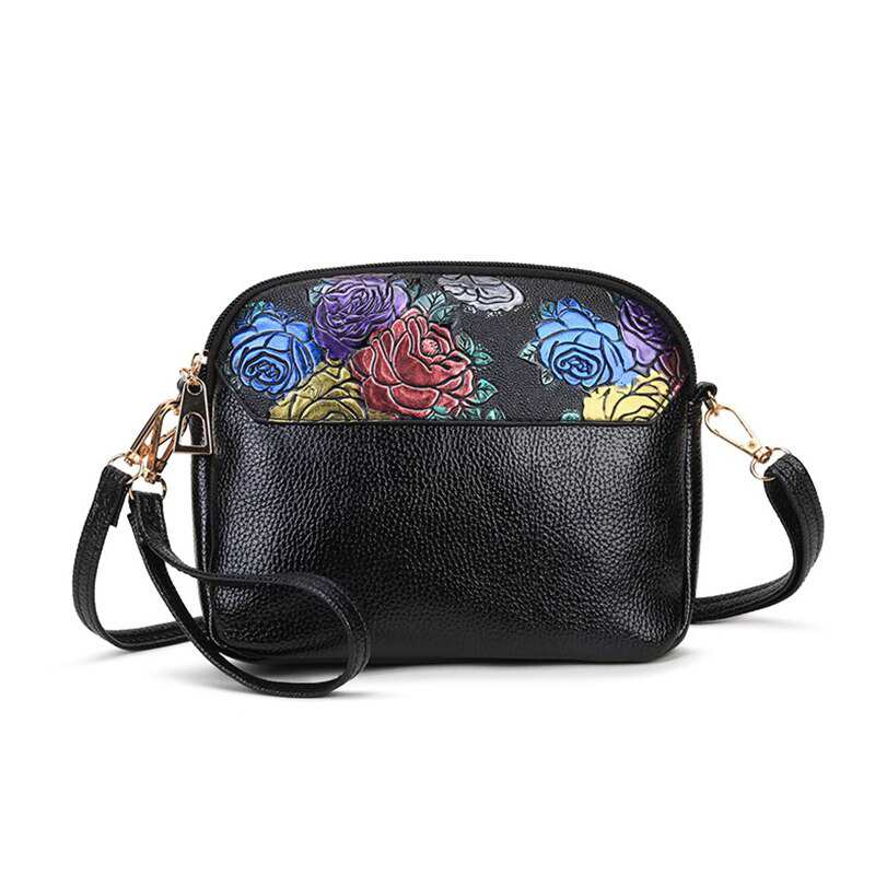 Borsa a tracolla da donna in PU con manico lungo e dettagli in rilievo, borsa a tracolla piccola da donna, regalo per donna 2020