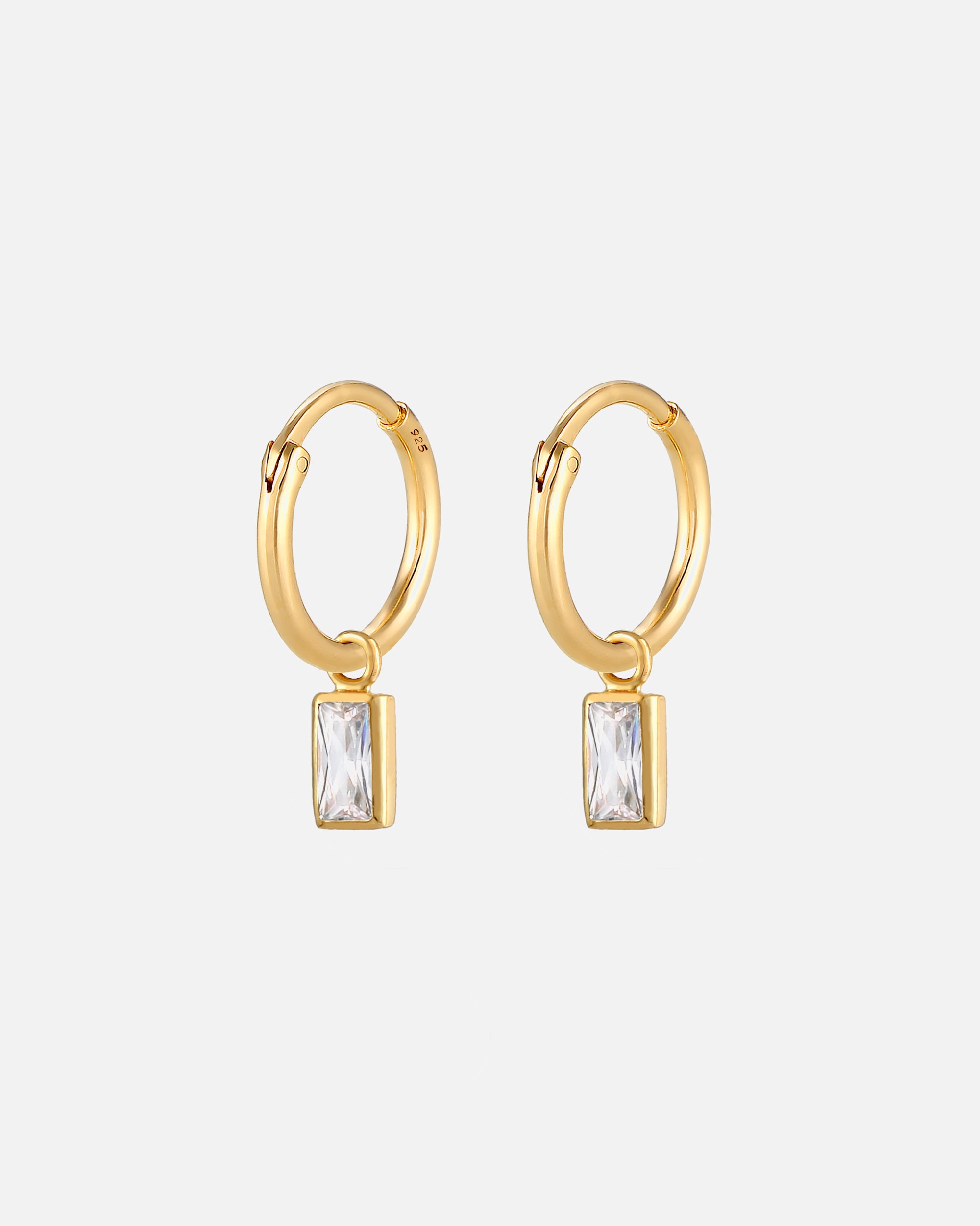 Elli Élégant Filigrane avec des Zircones Boucles d'Oreilles Femme - (925/1000) Argent Plaqué Or