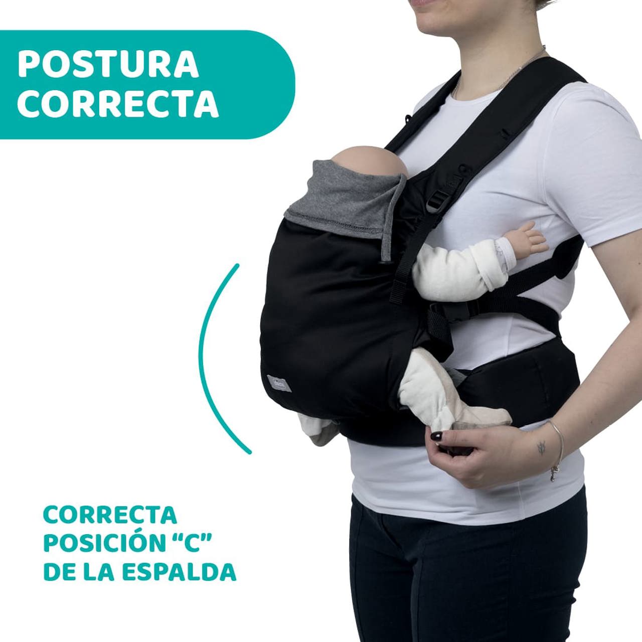Huidvriendelijke babydrager