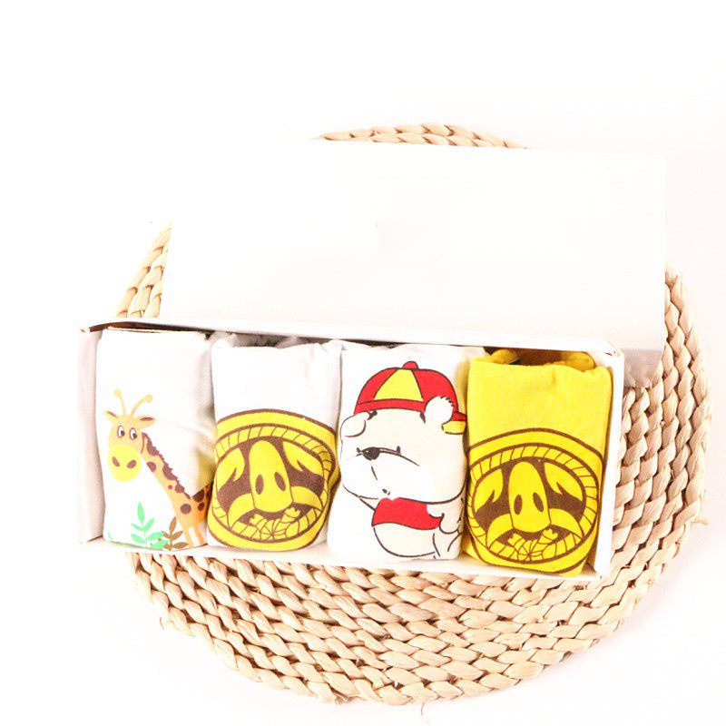 Lot de 4 boxers confortables pour enfants, avec motifs de dessins animés, pour garçons.