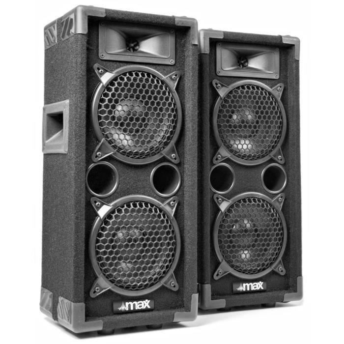 Altoparlante da discoteca - MAX - MAX26 - 600 Watt - 2 x 6 pollici - Passivo e portatile