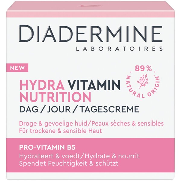 Cremă de zi Diadermine Hydra Nutrition<br>50ml - Ten uscat și sensibil