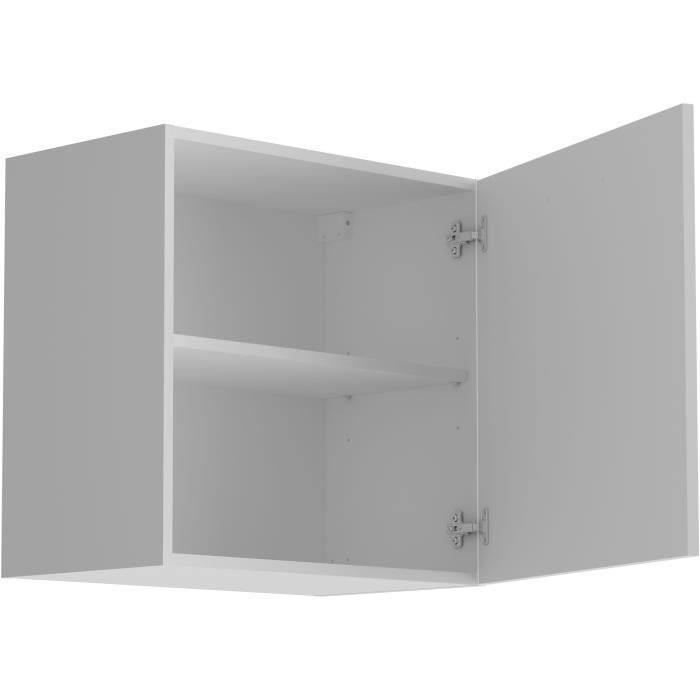 Mobiletto pensile OSLO a 1 anta - Bianco - L 60 x P 36 x H 58 cm