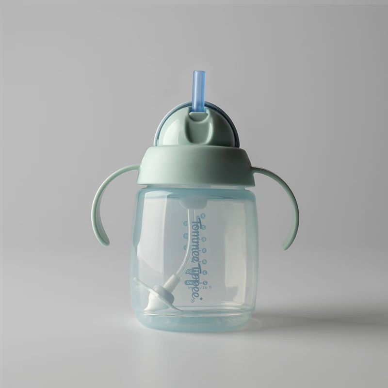 Tommee Tippee Trainer krūzīte ar salmiņu un svaru