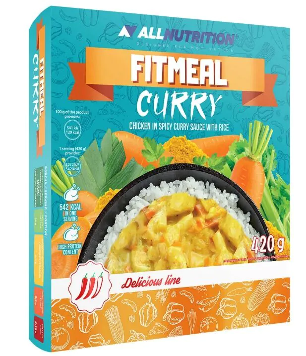 Allnutrition Fitmeal Curry - gotowy posiłek 420 g