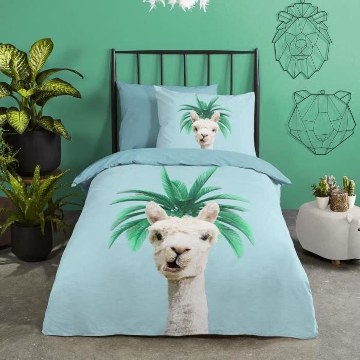 Good Morning PALLAMA Children's Duvet Cover 140x200-220cm Light Blue