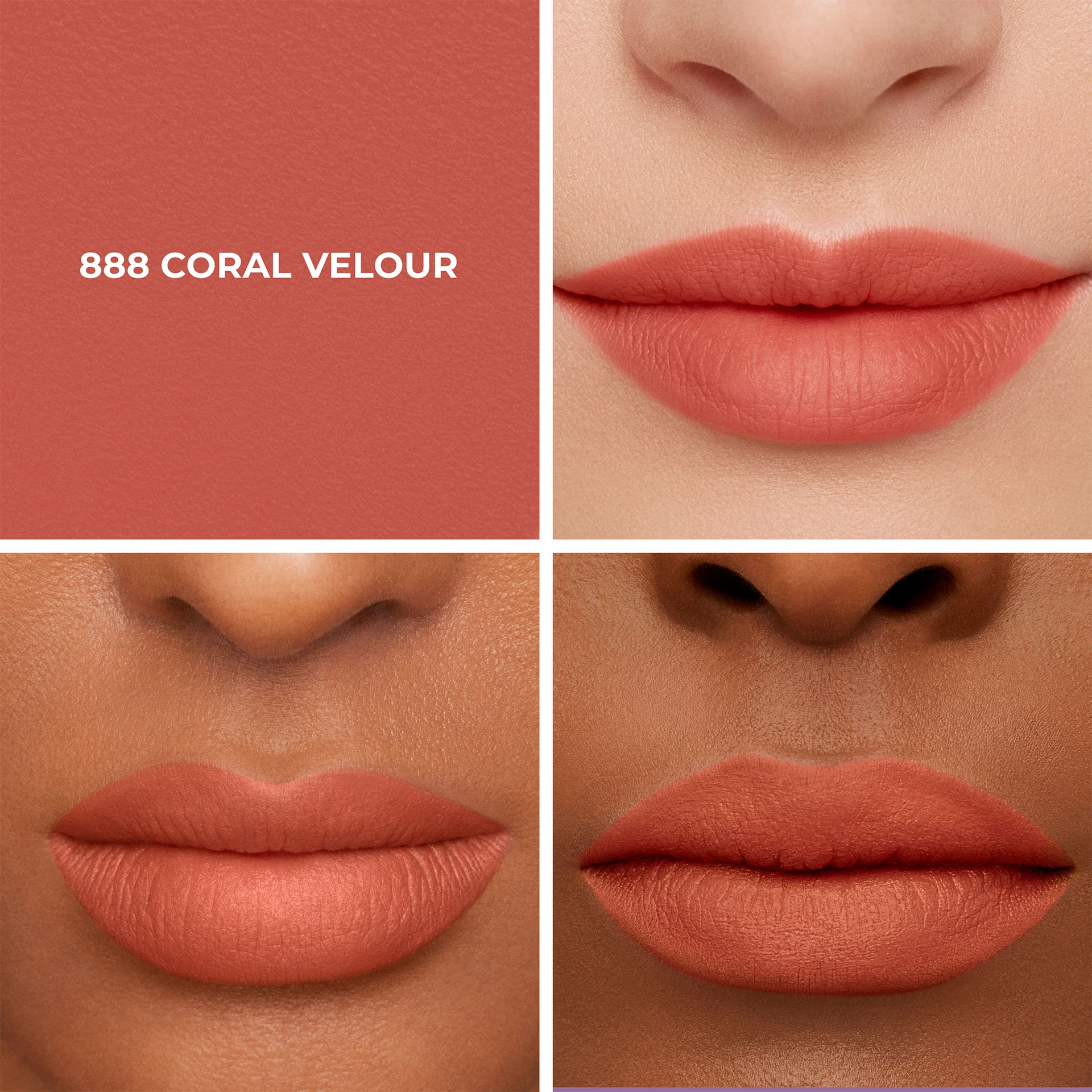 Caviar Smoothing Matte ruž za usne, zamjena 888 Coral Velour - Laura Mercier