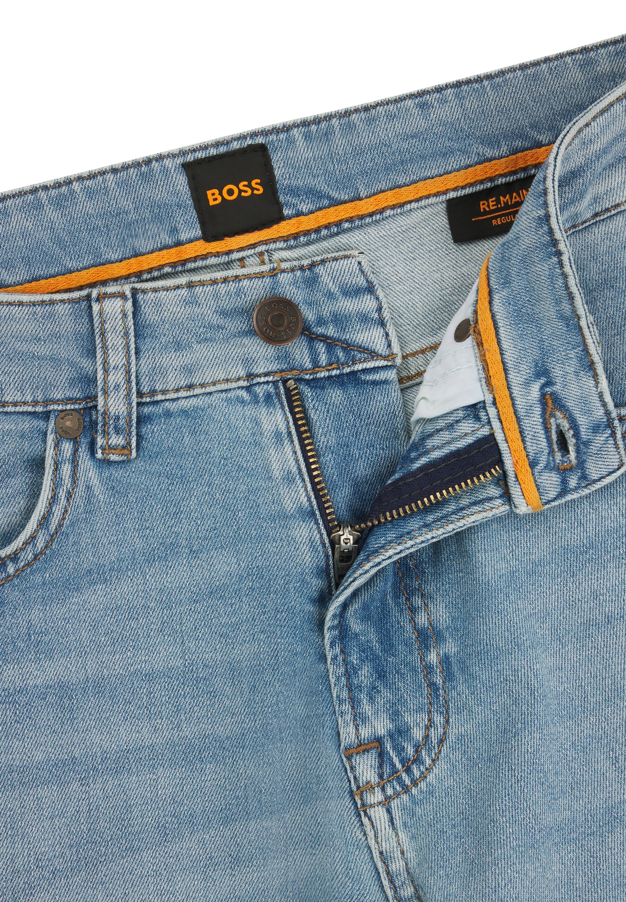 BOSS REMAINE BC - Džíny Straight Fit - blue