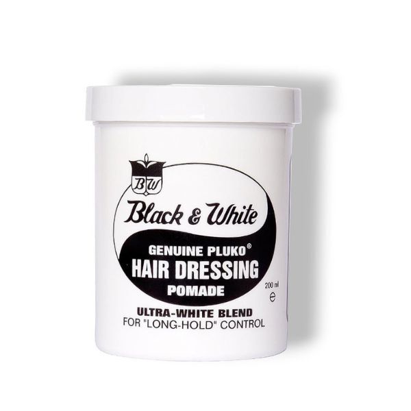 Pomada para el cabello Pluko blanco y negro 200 ml