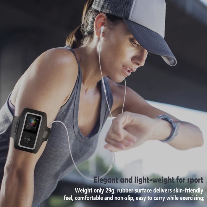 Lecteur MP3 AGPTEK 8Go avec écran 1.8” et autonomie de 70h - Noir