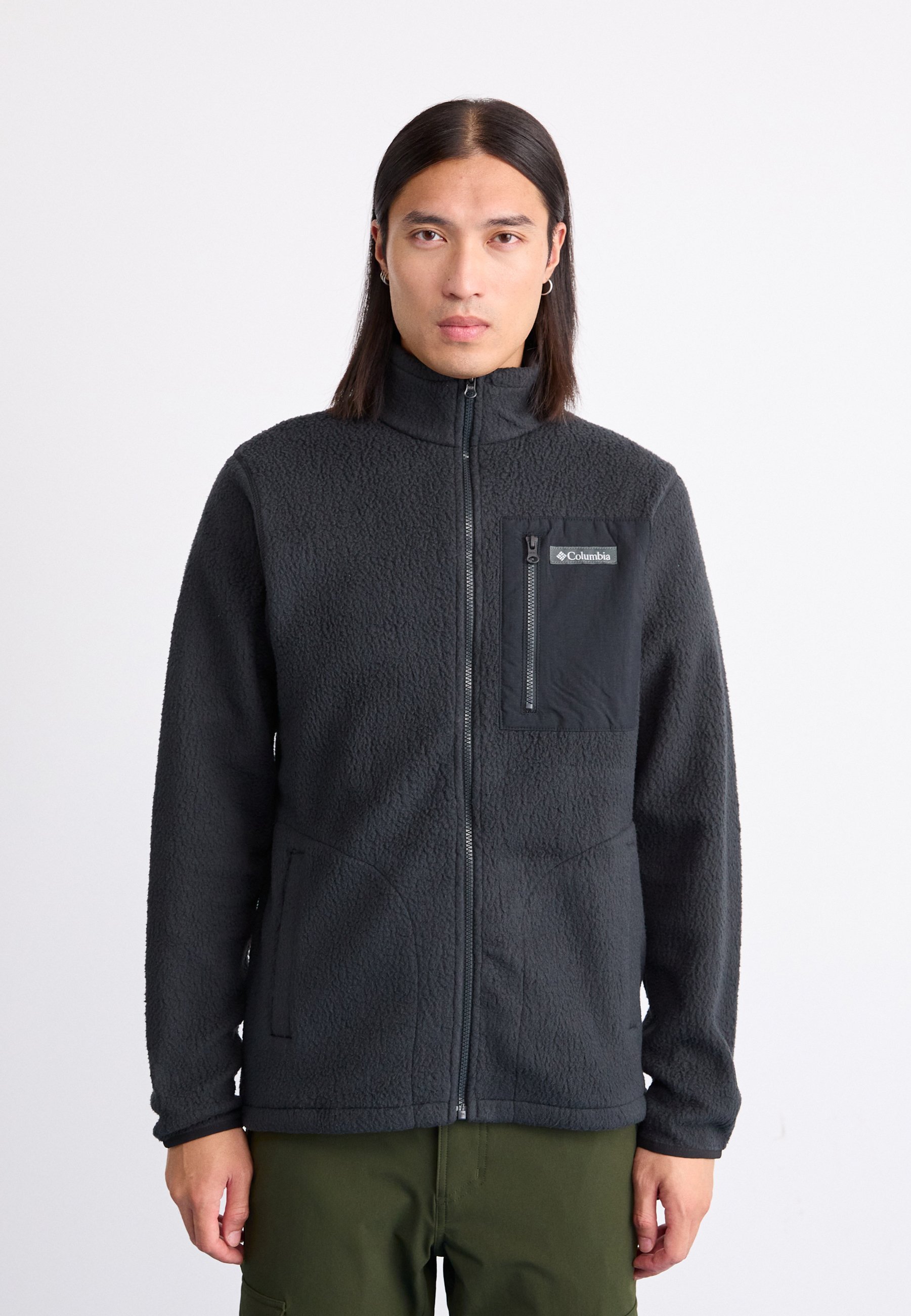 Columbia JASPER RIDGE PEBBLED FULL ZIP - Fleecejack - zwart