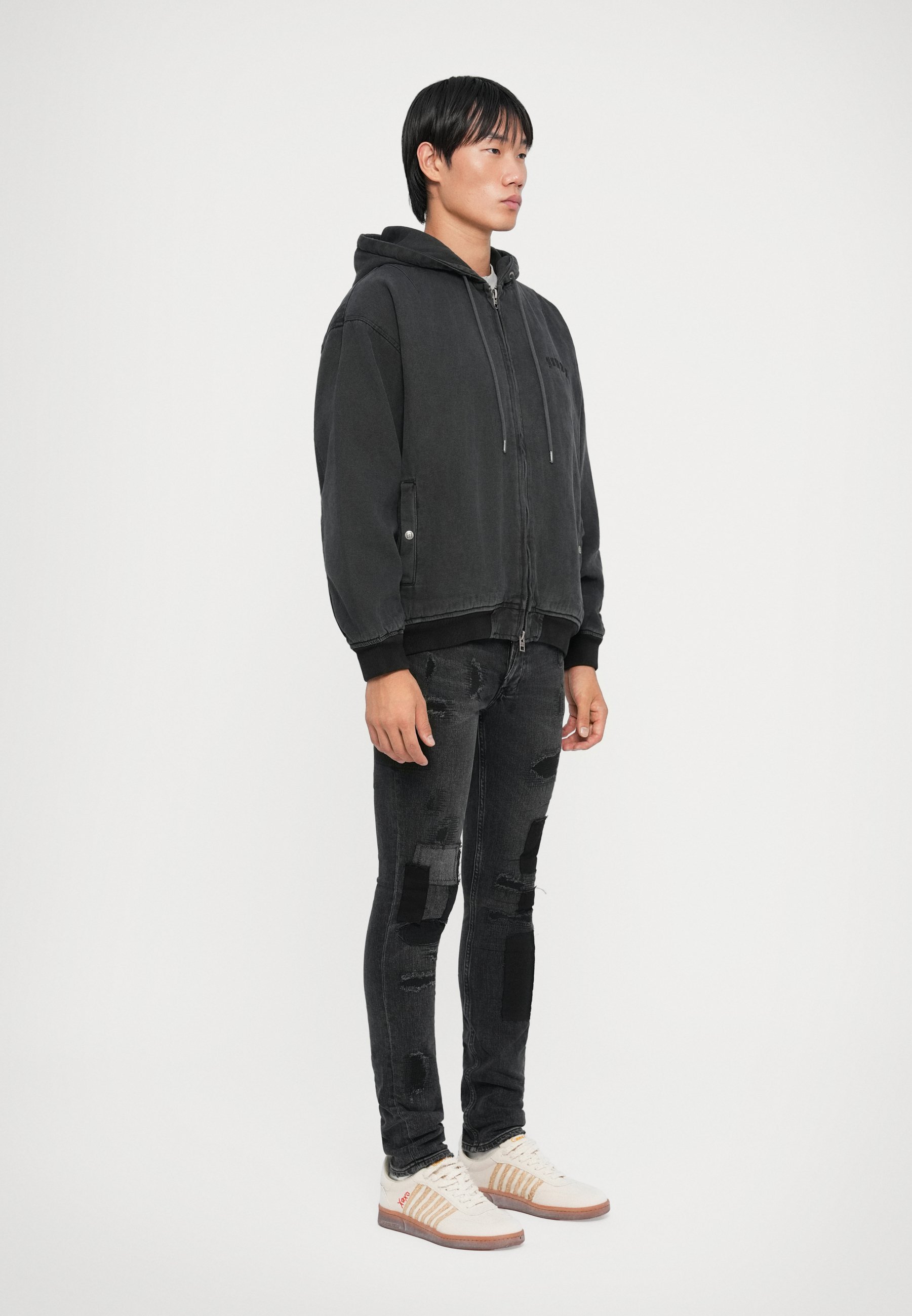 Giacca bomber Ksubi con borchie - Giacca di jeans - nera