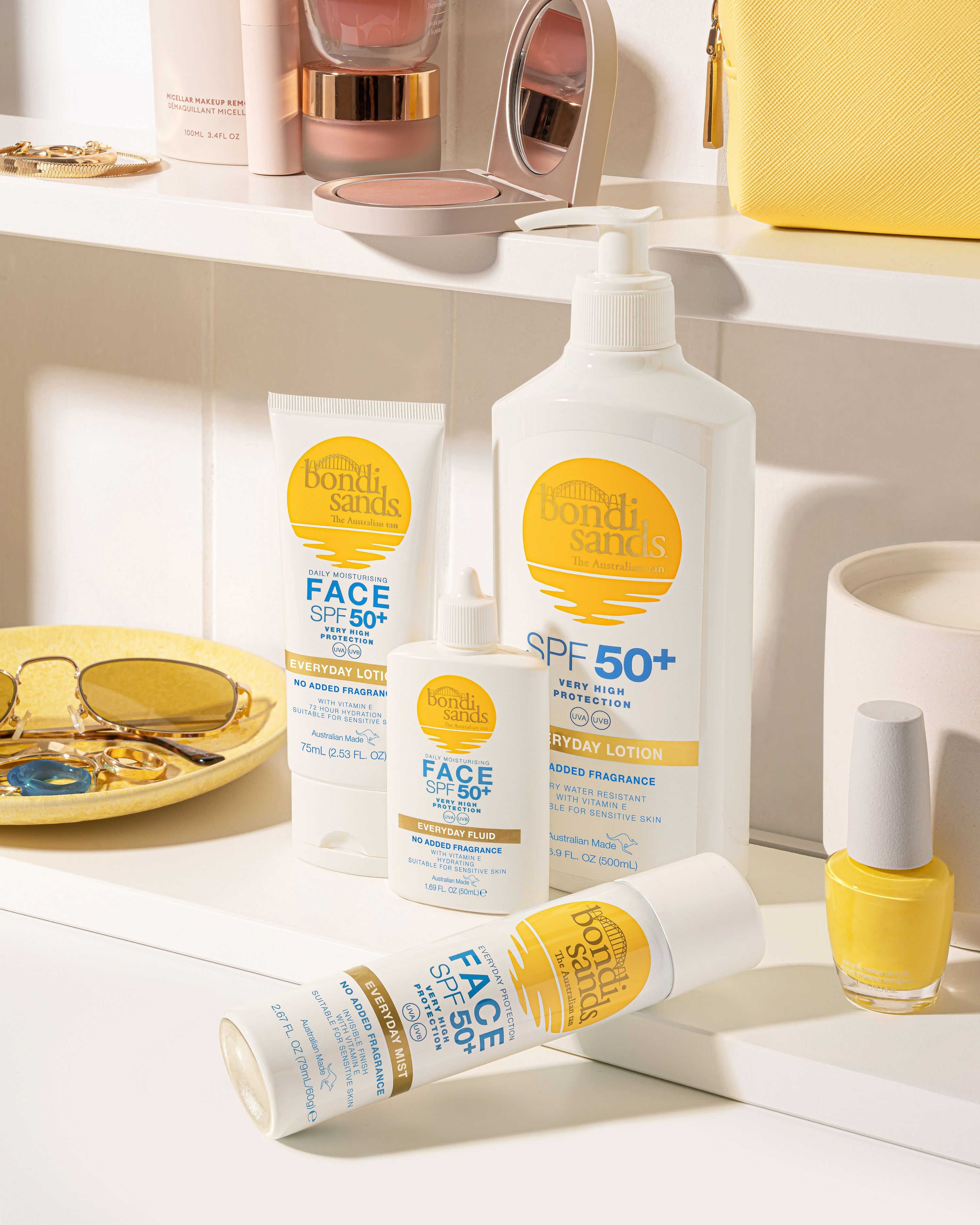 Zaštitna krema za sunčanje bez mirisa SPF 50 Zaštita lica