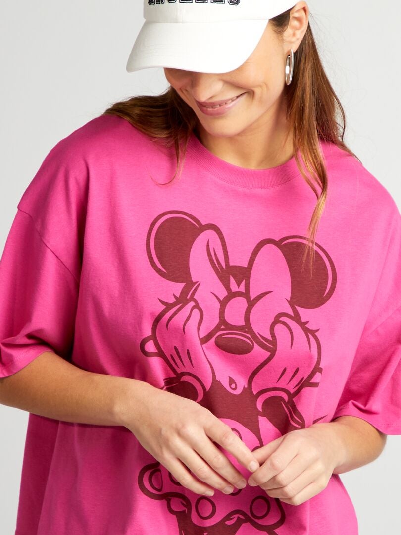 Camiseta de manga curta 'Minnie' - ROSA