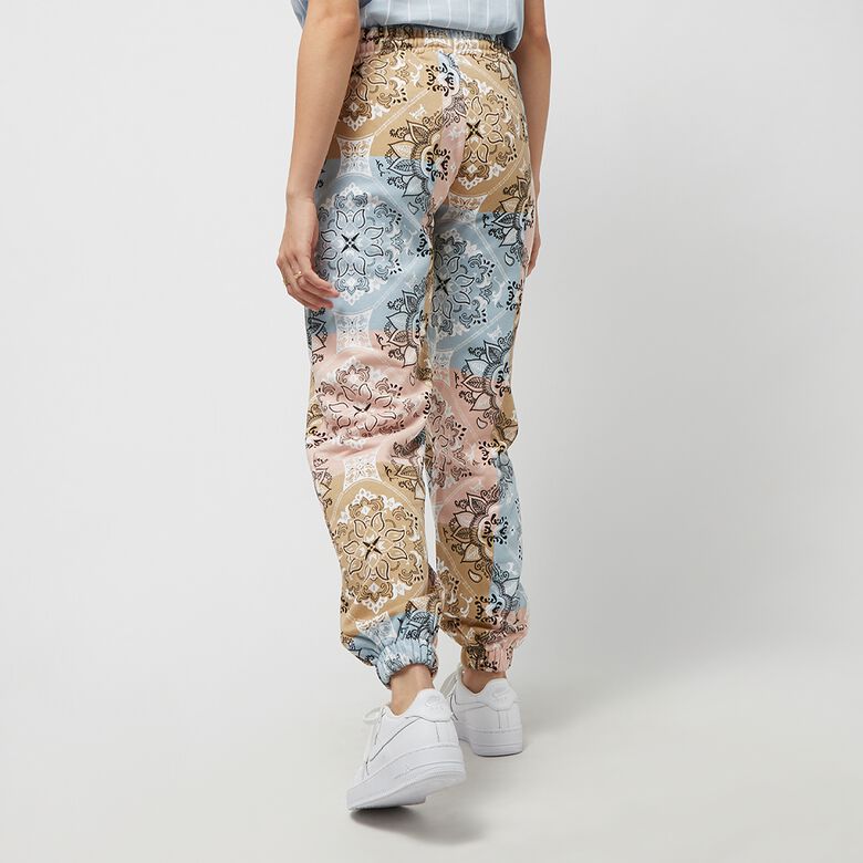 Pantaloni della tuta con stampa paisley e risvolto, vestibilità regolare, taglia S, modello Signature.