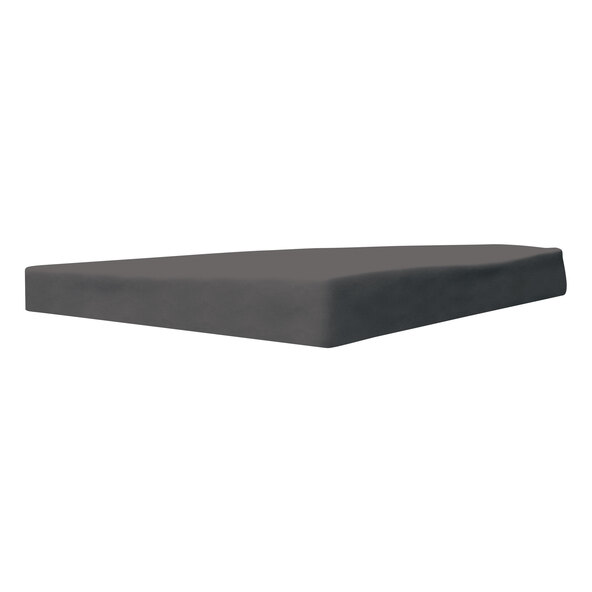 Cearșaf cu elastic din microfibră, 180-200 x 200 cm, gri închis