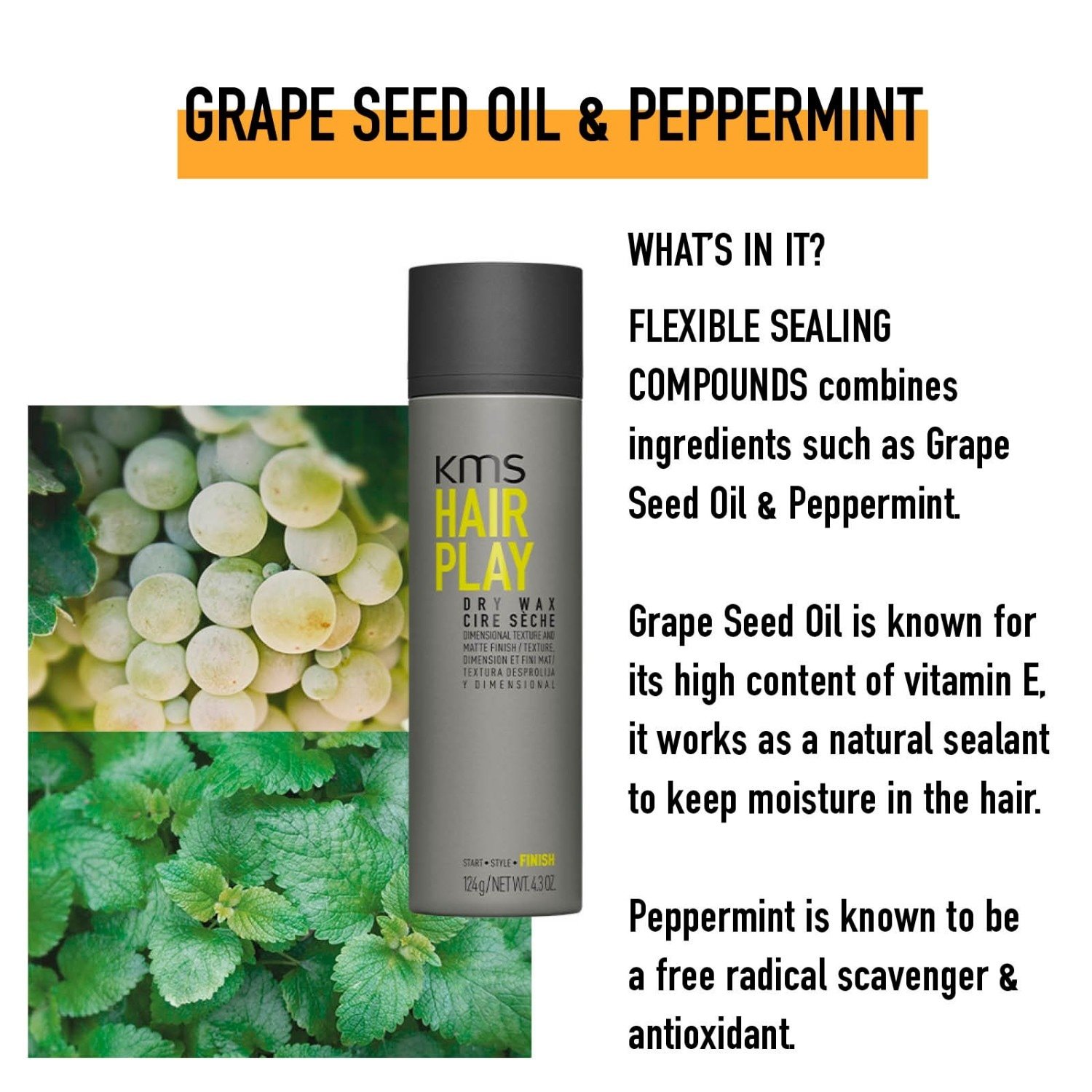 KMS vosek za lase - suhi vosek - 150 ml