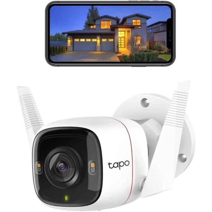 Cámara de seguridad WiFi para exteriores TP-Link TAPO C320WS - QHD 4MP (2K+) - Visión nocturna - IP66 - Compatible con Alexa