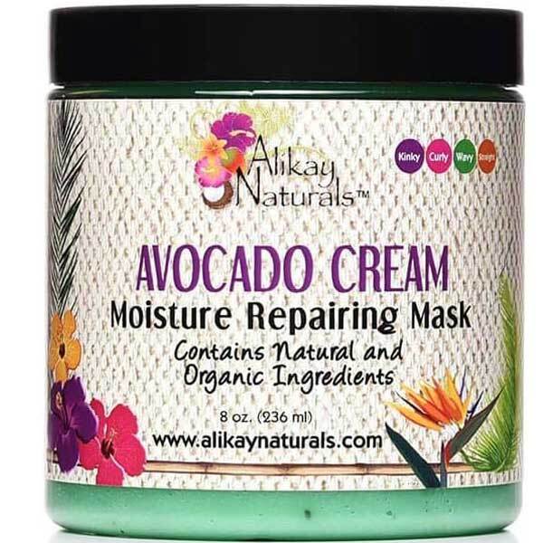 Máscara Reparadora e Hidratante de Creme de Abacate da Alikay Naturals