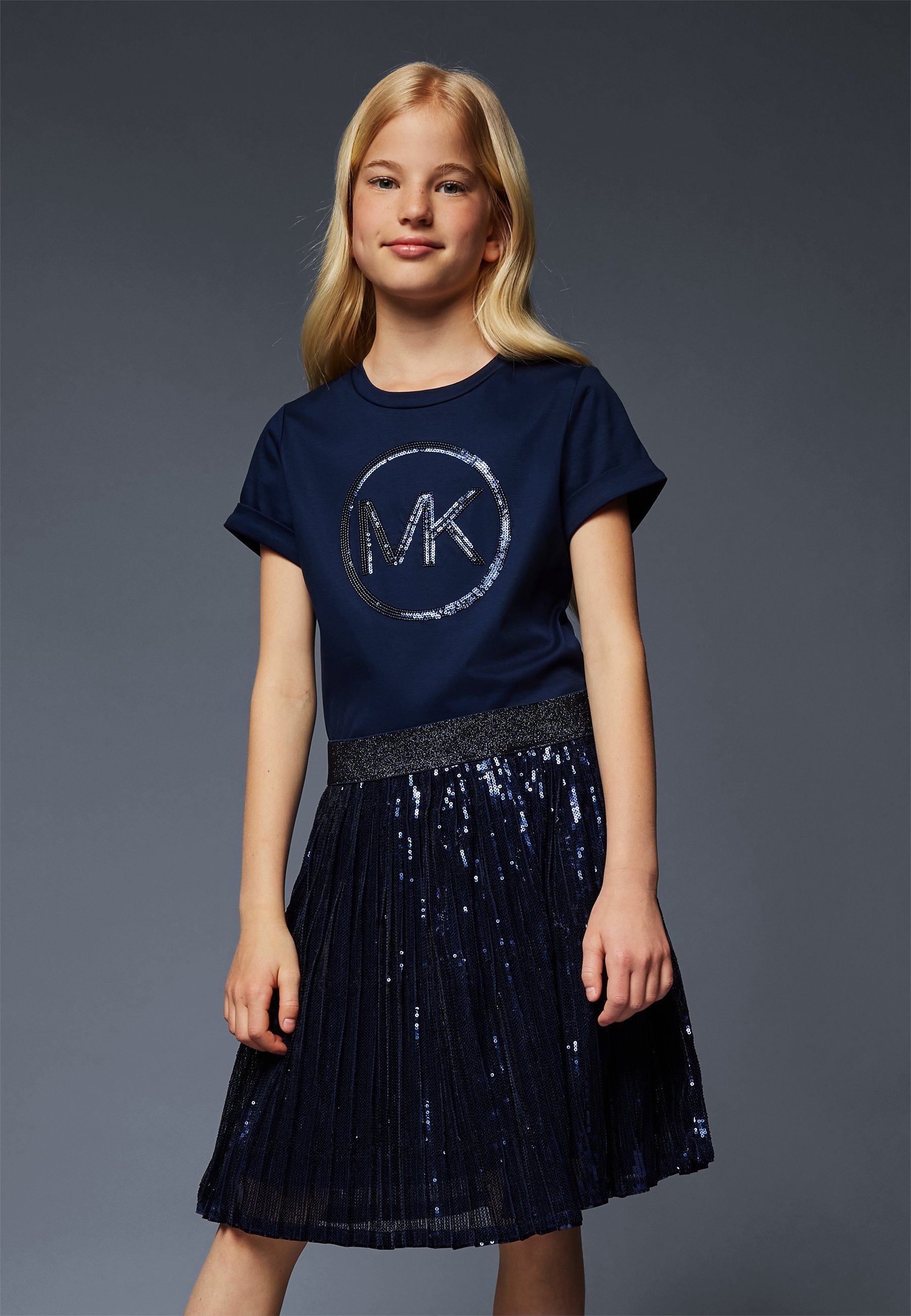Robe Michael Kors pour enfant - Robe en jersey - Bleu marine