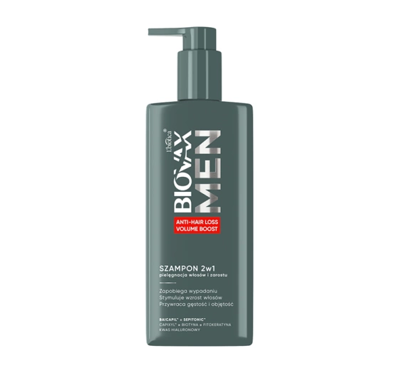 Biovax Men Anti-hair Loss Volume Boost szampon 2w1 do włosów i zarostu 200 ml