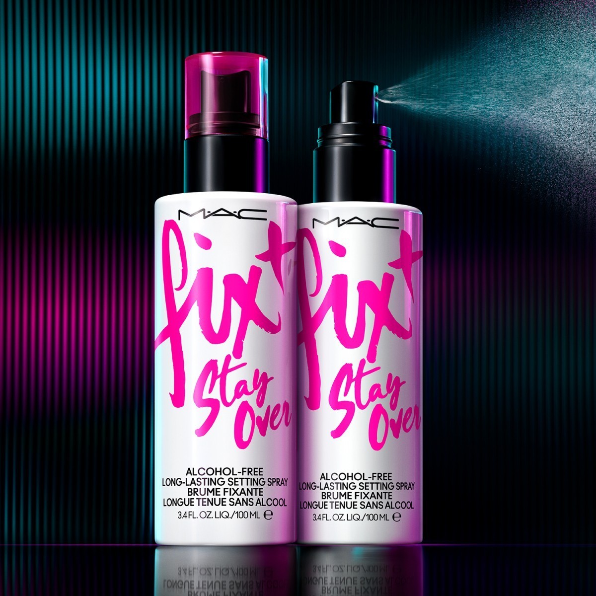 MAC Fix+ Stay Over fiksējošais sprejs – bez alkohola, 16 stundu noturība – 30 ml