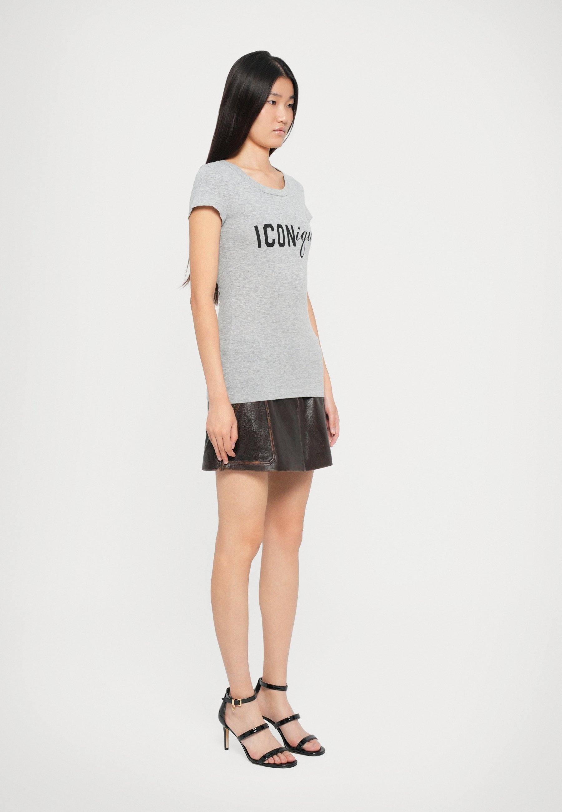 Dsquared2 ICONIQUE  - Print T-shirt - grey
