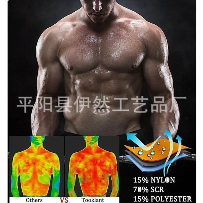 Chaleco de neopreno para hombre, ideal para adelgazar, cinturón deportivo para el sudor, color gris.