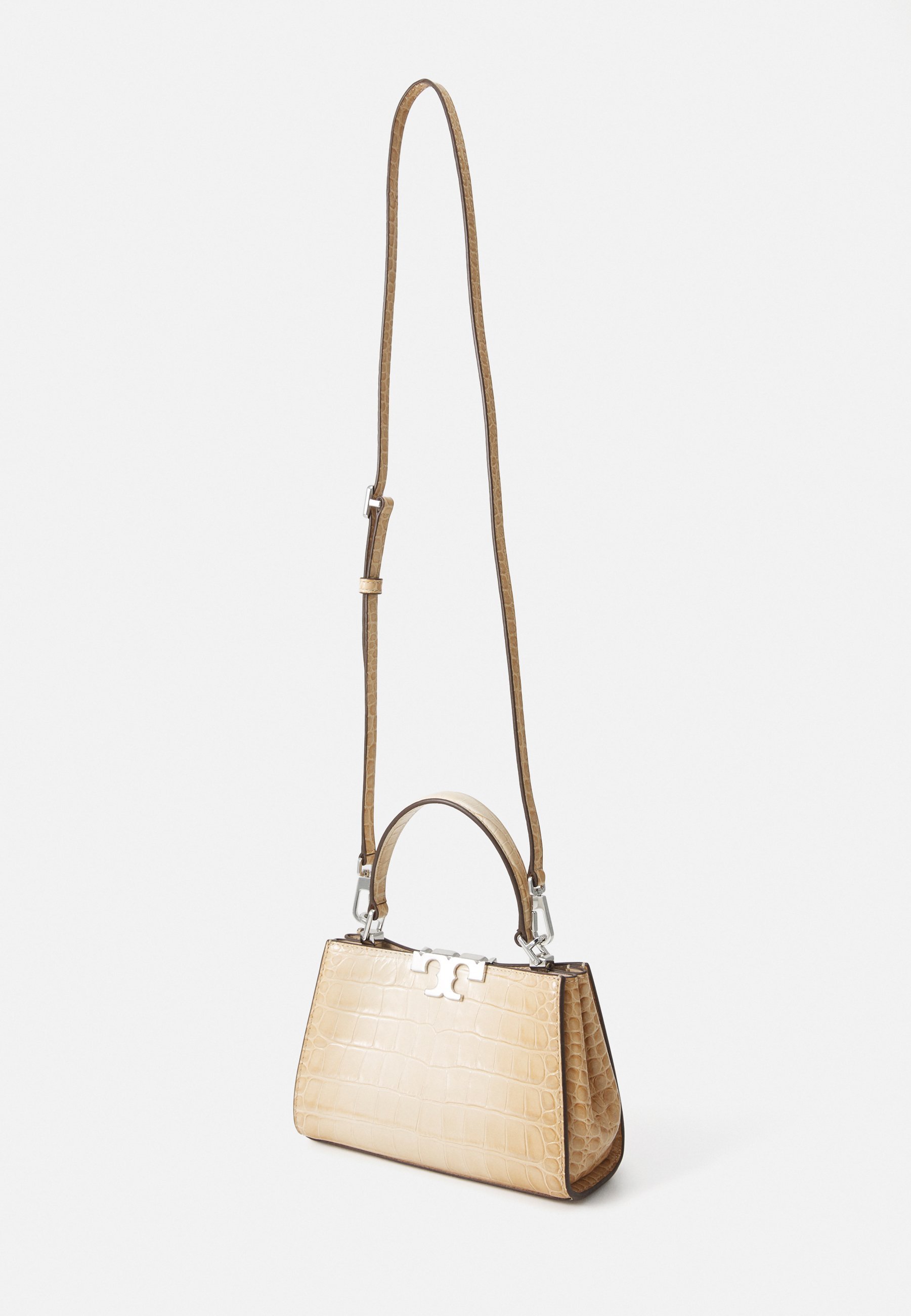 Tory Burch ELEANOR EMBOSSED MINI SATCHEL - Handtas - lichtroze