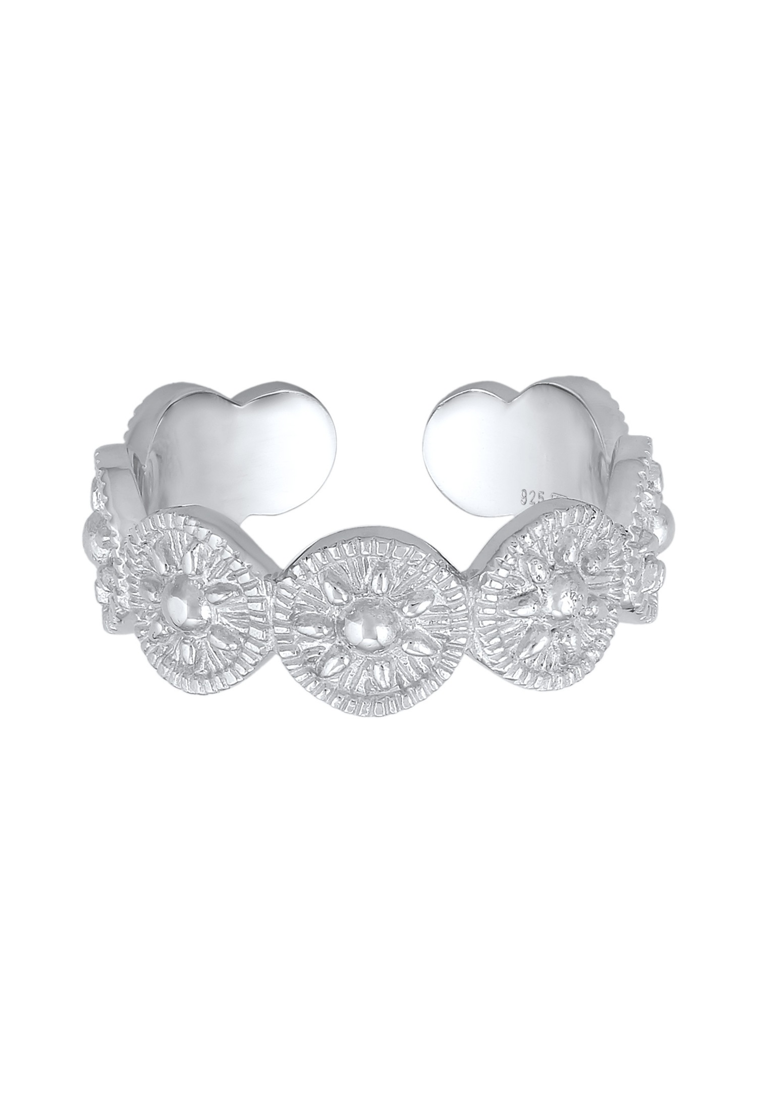 Elli Femmes bande soleil design ouvert en argent sterling 925