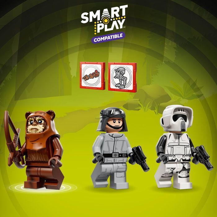LEGO Star Wars SMART Play: AT-ST Angreb på Endor - Legetøj egnet til alderen 8+ 75424
