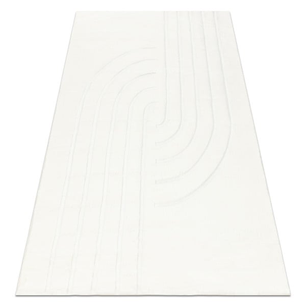 Dywan CURVY biały 11 Curves do prania, 60x100 cm