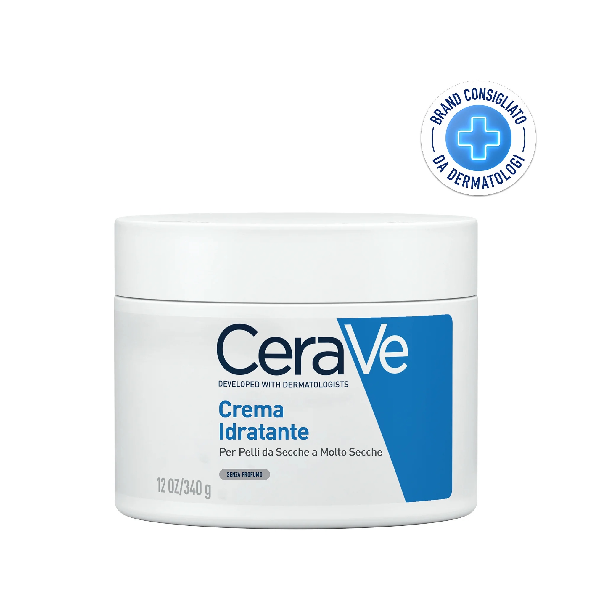 Creme hidratante Cerave 340 g para rosto e corpo, para pele seca.