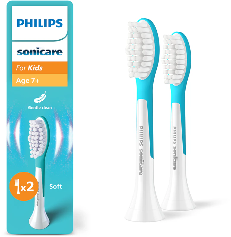 Cabeças de substituição para escova de dentes Philips Sonicare For Kids 7+ Standard HX6042/90 para crianças