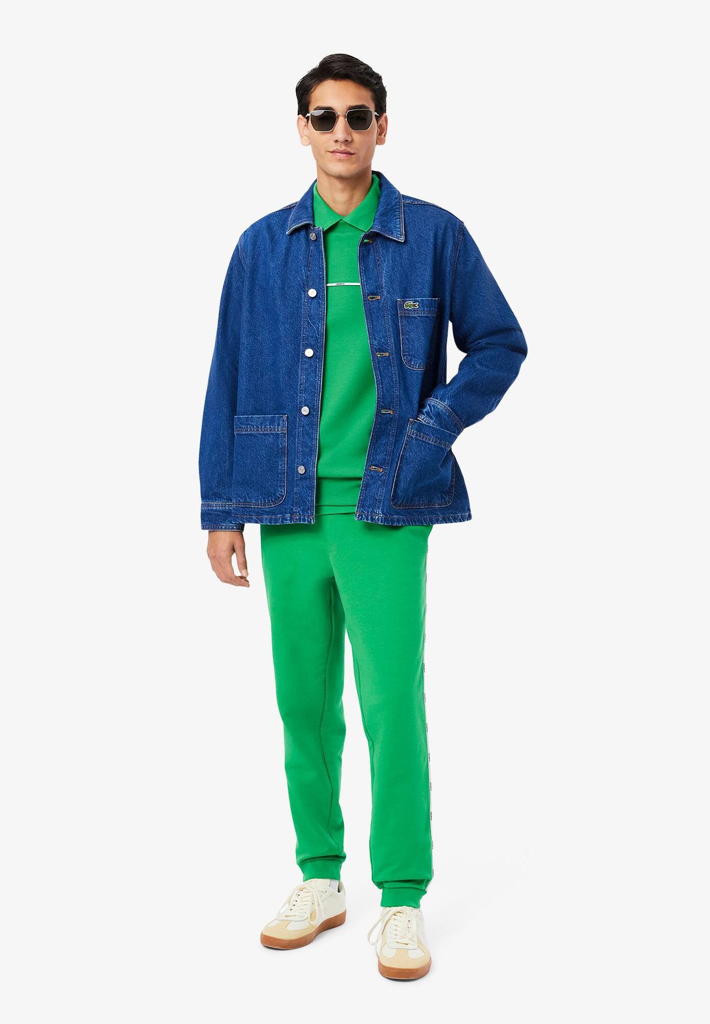 Lacoste Sport PANT TAPE - Teplákové kalhoty - calathea