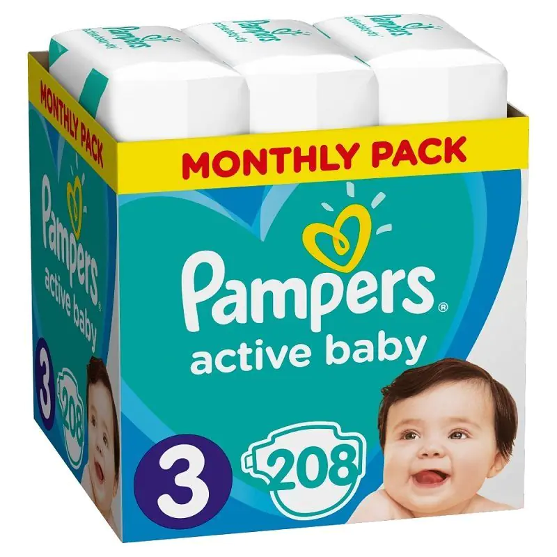 Pampers Pieluchy Active Baby Midi