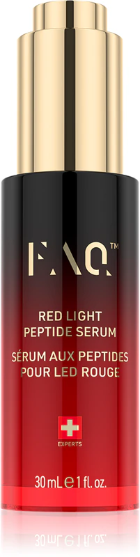 FOREO FAQ™ Red Light Peptide Serum é um sérum facial que potencializa a eficácia da terapia LED com peptídeos.