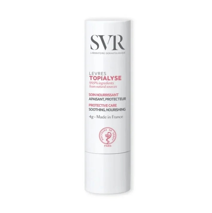 SVR SVR Topialyse Stick Levres Vegetal 4 g Regenererende lippenbalsem met een nieuwe formule