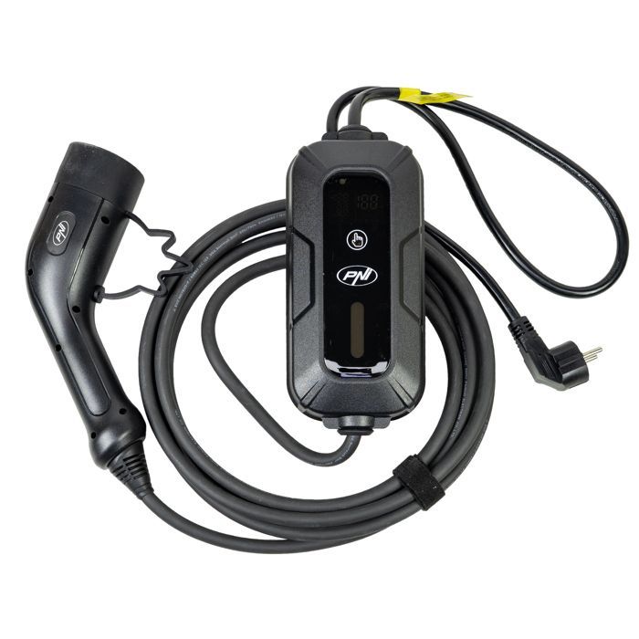 Chargeur portable PNI KW3 16A (3,5 kW) pour véhicules électriques, 230 V, type 2, IP66