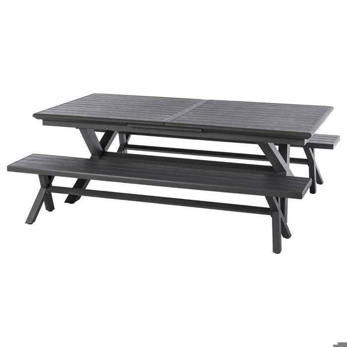 Mesa de jardín extensible 