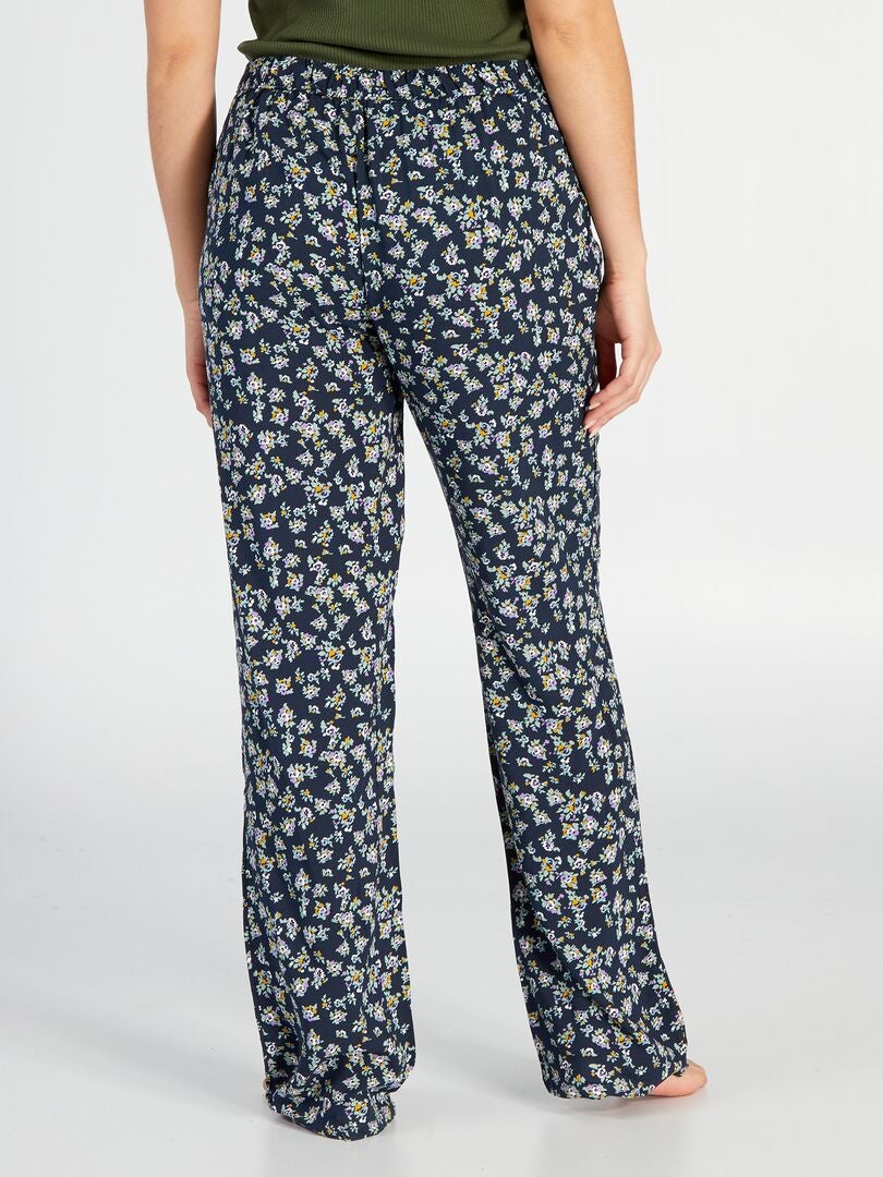 Pantalón de pijama holgado estampado - AZUL