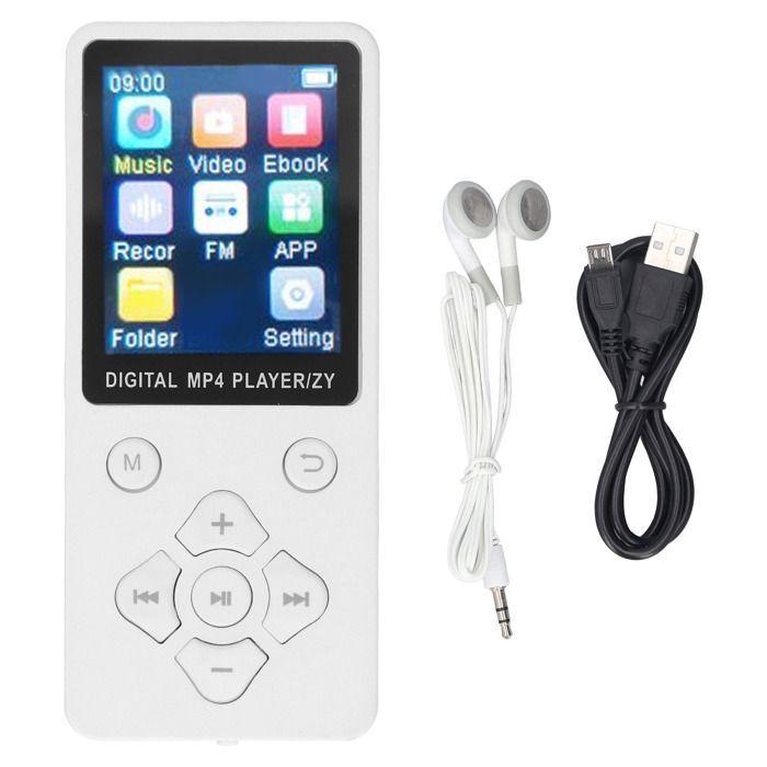 Leitor de MP4 - SHIPENOPHY - Tela colorida de 1,8 polegadas - Bluetooth 5.0 - 32 GB - Recarregável via USB