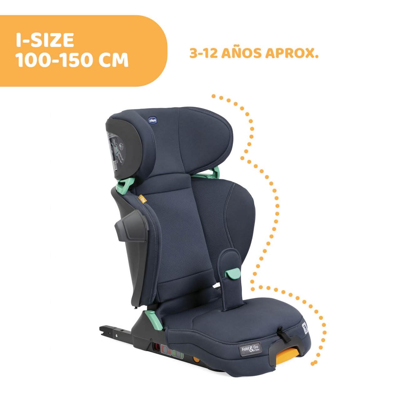 Összecsukható és guruló i-Size (100-150 cm)