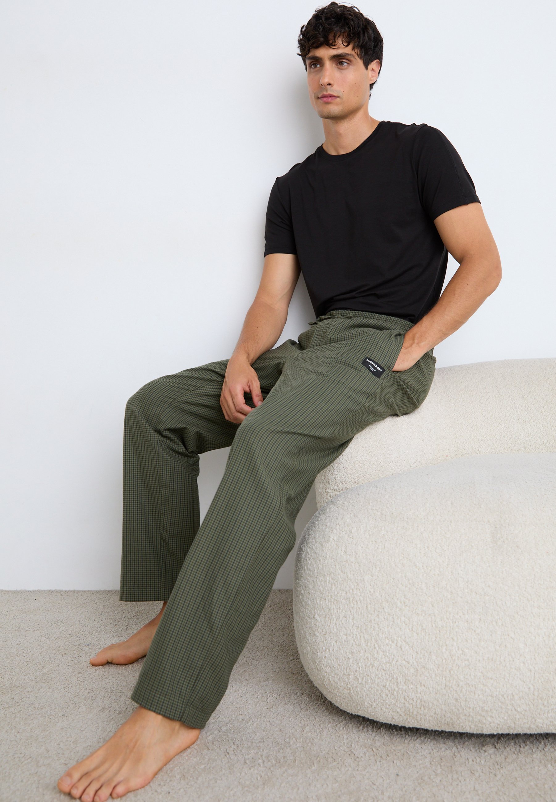 Björn Borg CORE PYJAMABROEK - Pyjamabroek - olijfgroen