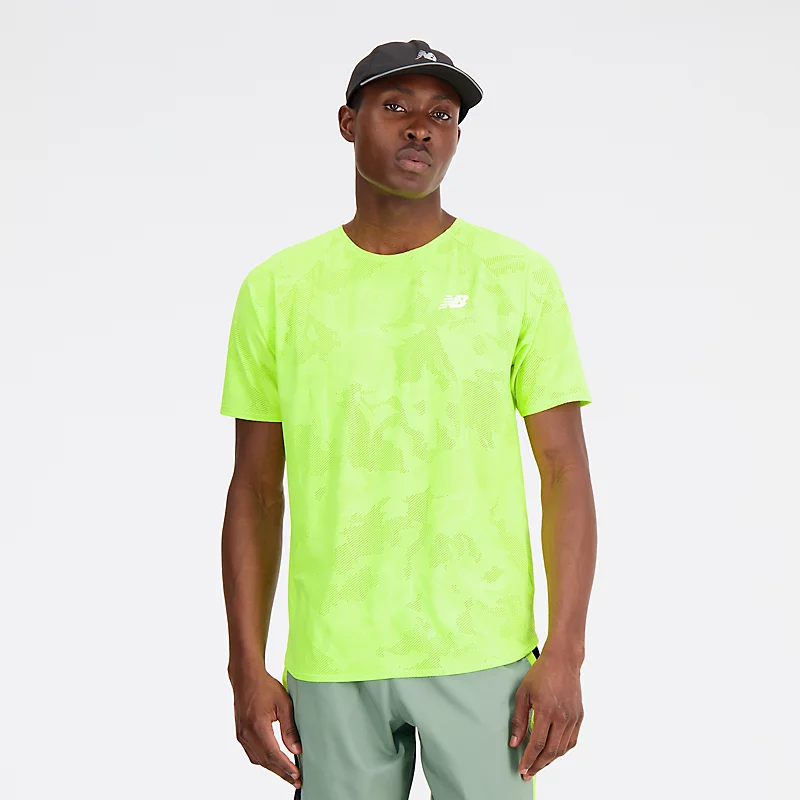T-shirt à manches courtes jacquard Q Speed pour homme - TRENTE WATTS